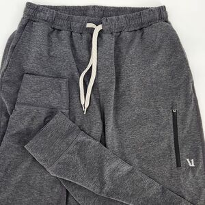 Vuori Mens Medium Sunday Performance Jogger Pant Gray Commuter Gym Drawcord V416